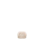 Shiny Knots Cloud Clutch Tas THEMOIRè , White , Dames