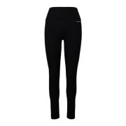 Sportieve Logo Elastische Taille Leggings Sporty & Rich , Black , Dame...