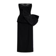 Jurk met decoratieve strik Maison Margiela , Black , Dames