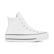 Stijlvolle Damessneakers in Wit/Zwart/Wit Converse , White , Dames
