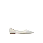 ‘Love’ Ballet Flats Jimmy Choo , Beige , Dames