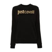 Zwarte Dames Sweatshirt Just Cavalli , Black , Dames