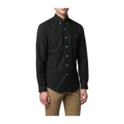 Zwarte Casual Shirt voor Mannen Ralph Lauren , Black , Heren