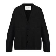 Wollen vest Jil Sander , Black , Heren