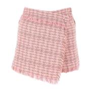 Stijlvolle Tweed Shorts Msgm , Multicolor , Dames