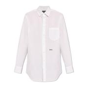 Shirt met logo Dsquared2 , White , Dames