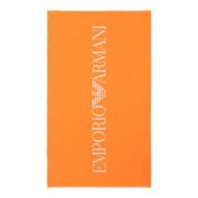 Luxe Strandhanddoek Emporio Armani , Orange , Heren