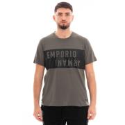 Heren Casual T-shirt Emporio Armani , Green , Heren