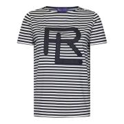 Gestreept katoenen T-shirt met logopatch Ralph Lauren , Multicolor , D...