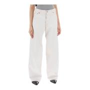 Loszittende Denim Jeans Collectie Haikure , White , Dames