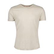 Slim Fit Linnen T-shirt Orlebar Brown , Beige , Heren
