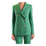 Groene Blazer Damesjurk Tagliatore , Green , Dames