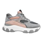 Roze Veterschoenen voor Dames Hogan , Multicolor , Dames