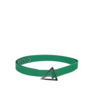 Leren Riem Bottega Veneta , Green , Dames