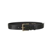 Zwarte Leren Damesriem Magda Butrym , Black , Dames