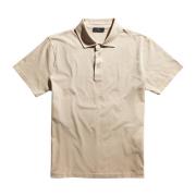 Frosted Jersey Polo Fay , Beige , Heren
