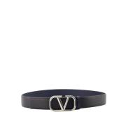 Omkeerbare VLogo Riem Valentino Garavani , Black , Heren