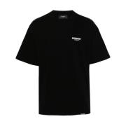 Zwart en wit katoenen jersey T-shirt Represent , Black , Heren