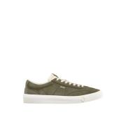 Leren Sneakers met Suède Detail Dior , Green , Heren