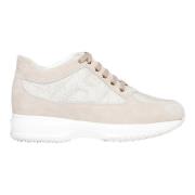 Beige Interactieve Sneakers Hogan , Beige , Dames