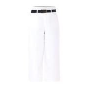 Elegante Capri Broek in Milk/Cream Kocca , Beige , Dames