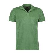 Terry Katoenen Poloshirt Orlebar Brown , Green , Heren