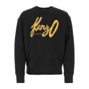 Stijlvolle Zwarte Katoenen Sweatshirt Kenzo , Black , Heren