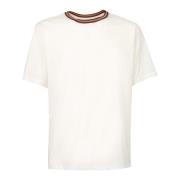 Wit Gestreept T-shirt PS By Paul Smith , White , Heren