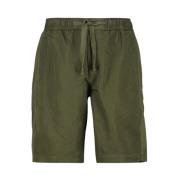 Casual trekkoordshorts in katoen linnen Orlebar Brown , Green , Heren