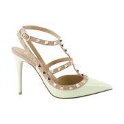 Rockstud Enkelband Pumps Valentino Garavani , Green , Dames