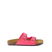 Leren Sandalen met Gesp Sluiting Saint Laurent , Pink , Heren