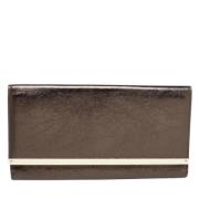 Pre-owned Leather clutches Jimmy Choo Pre-owned , Gray , Dames