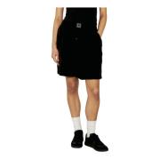 Logo Patch Mid Rise Shorts Eytys , Black , Heren