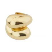 Twist Detail Goudkleurige Ring Federica Tosi , Yellow , Dames
