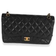 Pre-owned Leather chanel-bags Chanel Vintage , Black , Dames