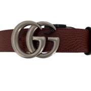 Pre-owned Leather belts Gucci Vintage , Brown , Dames