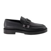Studded Slip-On Leren Loafers Valentino Garavani , Black , Heren