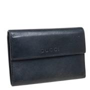 Pre-owned Leather wallets Gucci Vintage , Black , Dames