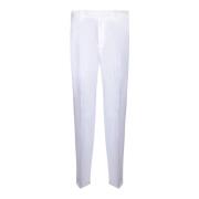 Witte Broek Regular Fit Zijzakken Boglioli , White , Heren