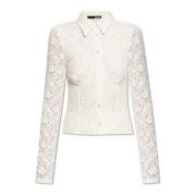 Kanten shirt Rotate Birger Christensen , White , Dames