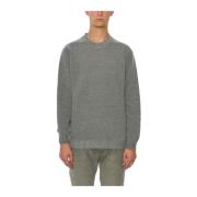 Wollen Crewneck Trui Daniele Alessandrini , Gray , Heren