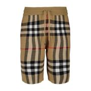 Vintage Check Trekkoord Shorts Burberry , Multicolor , Heren