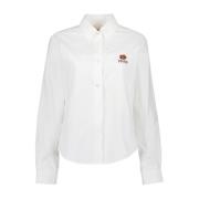 Bloemen Klassiek Overhemd Kenzo , White , Dames