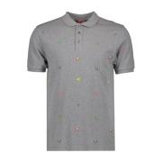 Pixel Klassieke Polo Shirt Kenzo , Gray , Heren