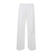 Wide Trousers Aspesi , White , Dames