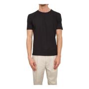 Jersey T-shirt in zwart Paolo Pecora , Black , Heren