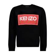 Paris Sweatshirt met Logo Patch Kenzo , Black , Heren