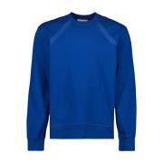 Logo Band Sweatshirt Alexander McQueen , Blue , Heren