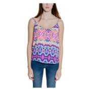 Poly Tie Singlet Aop Collection Only , Multicolor , Dames