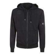 Zwarte Zip-Through Hoodie met Cappuccio Design C.p. Company , Black , ...